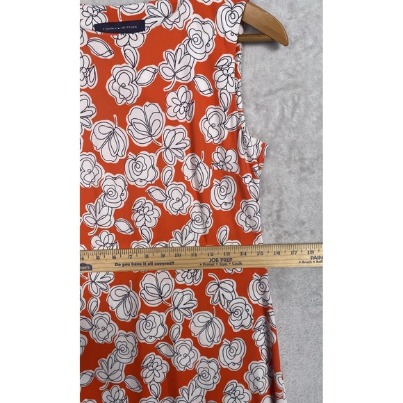Tommy Hilfiger Floral Shift Dress Women's 4 Sleeveless Classic Americana Flowers - Picture 7 of 7